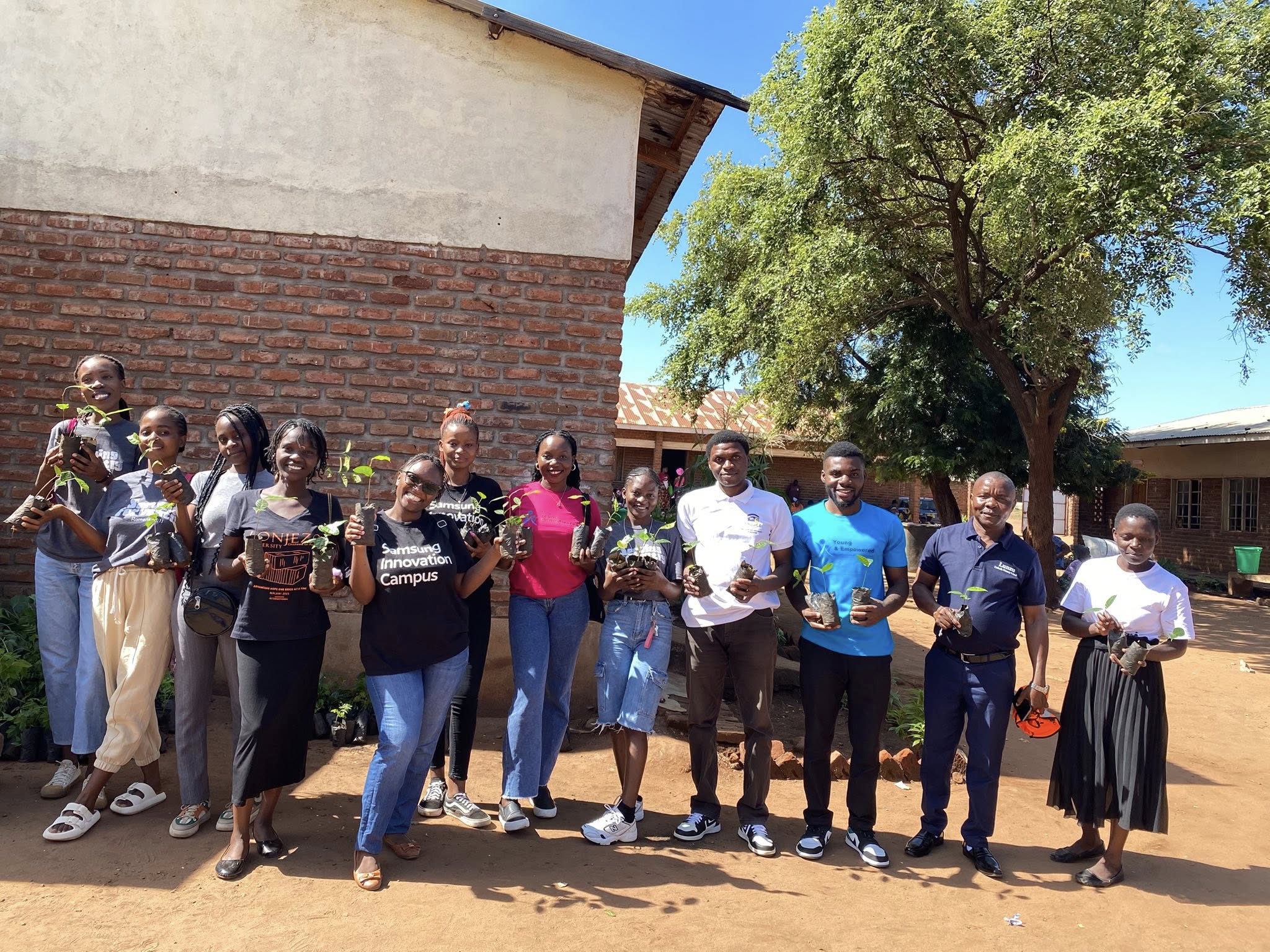 Young and Empowered Malawi Leads Tree Planting Exercise at Lunzu Primary School